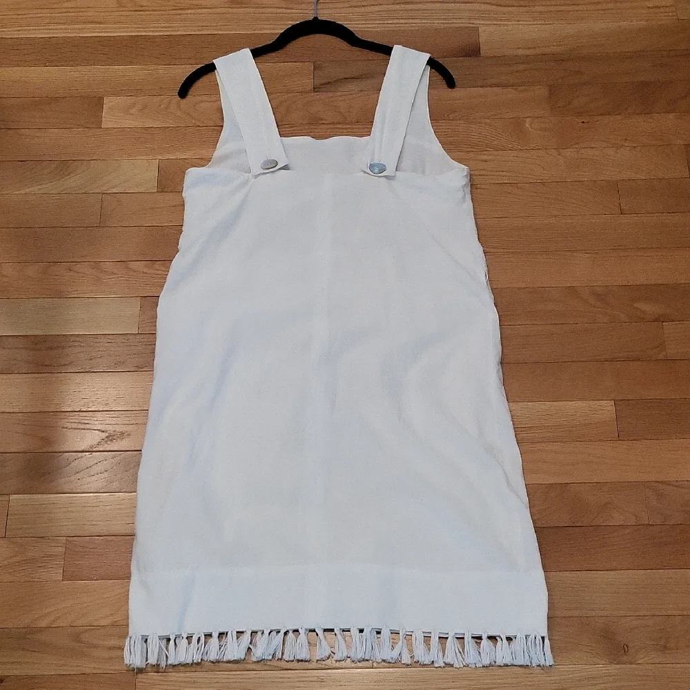 Nougat London Embroidered Mini Dress with Tassel Hem - Off White - Size 1 - Picture 3 of 8